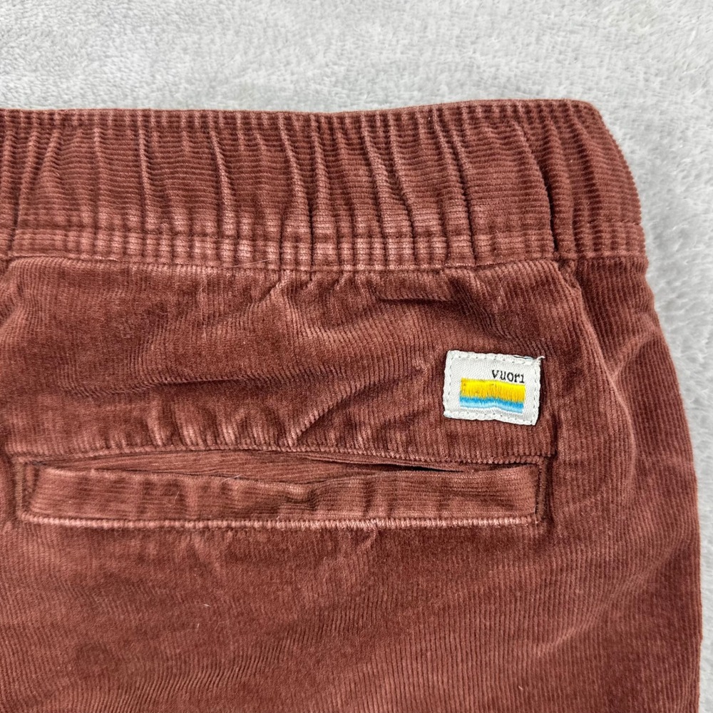 Vuori Optimist Corduroy Shorts Mens Small Mahogany Brown V385 Preppy Casual Cord - Picture 4 of 8
